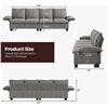 Image 3 : NIB Gray Comfy Cloud Couch Large Sofa for Living Room - SKU: USACOPN1087761-2