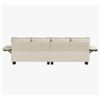 Image 4 : NIB White Comfy Cloud Couch Large Sofa for Living Room w/ 2 Ottomans - SKU: USACOPN1087759-3 -