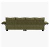 Image 5 : Green Comfy Cloud Couch Large Sofa for Living Room w/ 2 Ottomans - SKU: USACOPN1087759-4