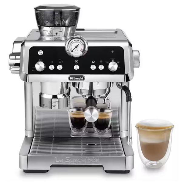 New - De'Longhi La Specialista Prestigio Espresso Machine, Silver - RV: $1,199 (Model EC9355M-X