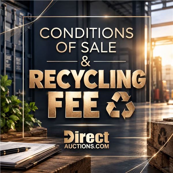 CONDITIONS OF SALE - Read before Bidding!