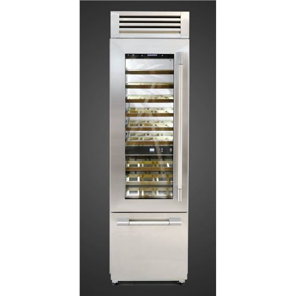 BNIB - Fulgor Sofia 54-Bottle Built-In Wine Cellar (Left Door), RV: $17,450 - Model F7PBW24S1-L