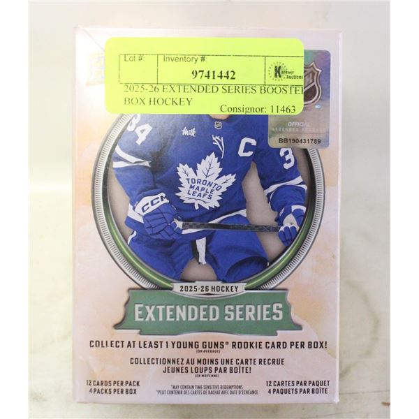 2025-26 EXTENDED SERIES BOOSTER BOX HOCKEY