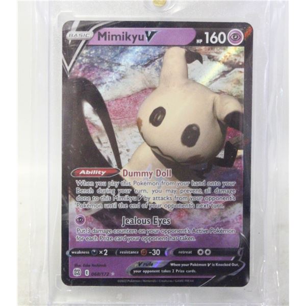 2022 POKEMON FULL ART HOLO MIMIKYU V CARD