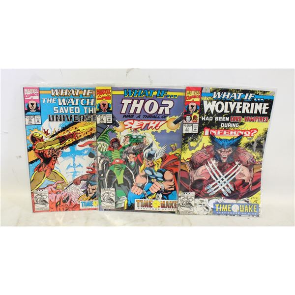 WHAT IF? MARVEL COMIC #37,38,39