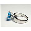 Image 2 : 23)   PRINCESS CUT LAB CREATED BLUE