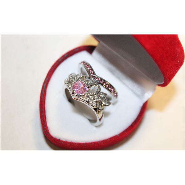 NEW 2PCS/SET RING SET SZ9