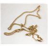 Image 1 : GOLD-TONE CURB CHAIN NECKLACE 20" IN