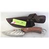 Image 1 : NEW WOOD HANDLED HUNTING KNIFE