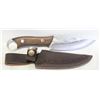 Image 1 : NEW WOOD HANDLED SURVIVOR/HUNTING HEAVY KNIFE