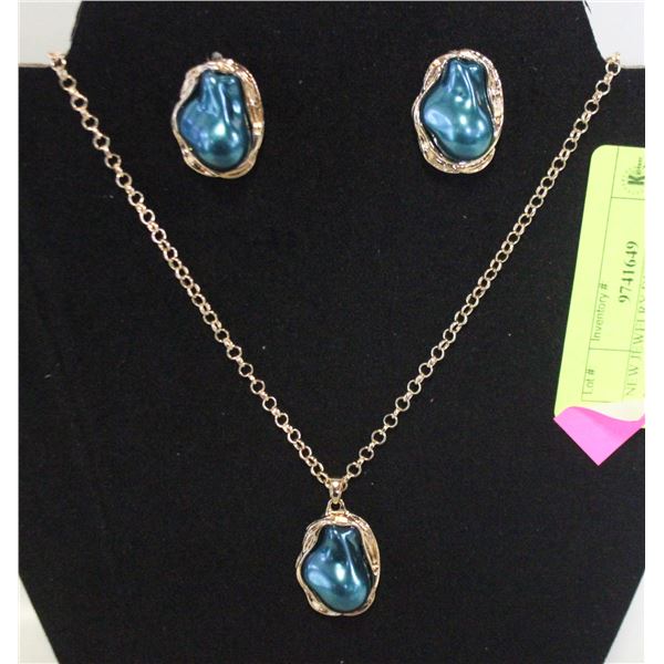 NEW JEWELRY DISPLAY W/ NECKLACE AND EARRING