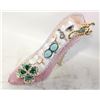 Image 1 : NEW PINK DISPLAY STAND HIGH HEELS WITH RINGS AND