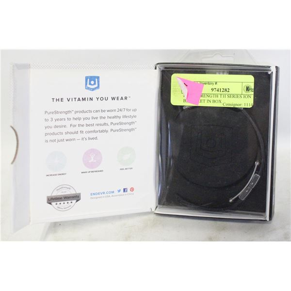 PURE STRENGTH T1I SERIES ION BRACELET IN BOX
