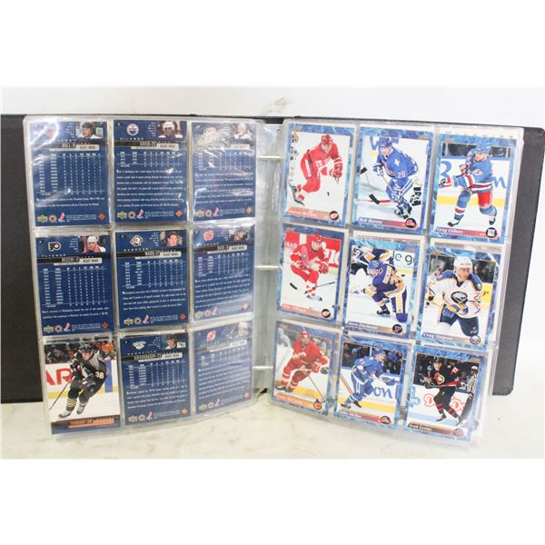 VINTAGE COLLECTABLE BINDER OF NHL HOCKEY