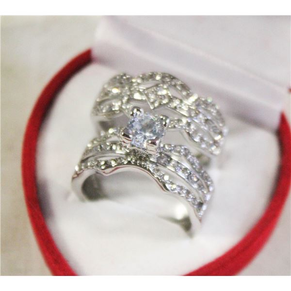 NEW 2PCS/SET RING SET SZ9