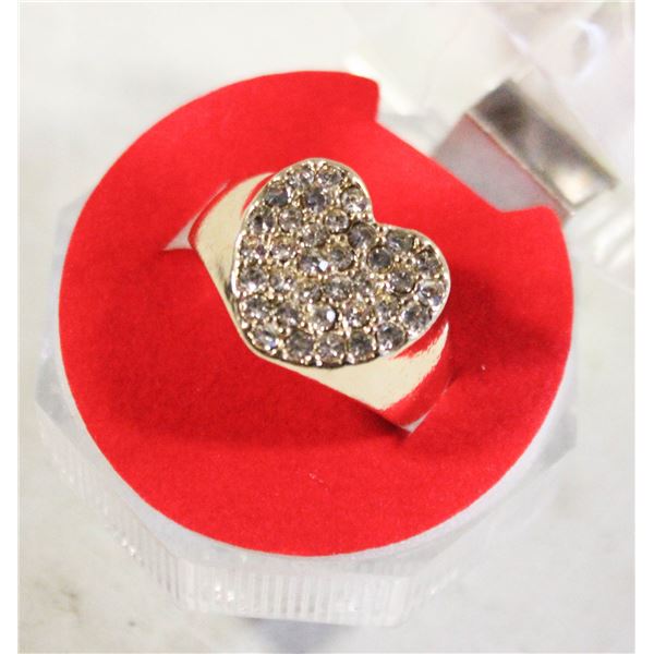 NEW HEART SHAPE RING SZ7
