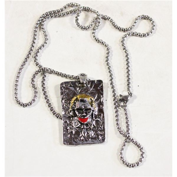 NEW JOKER PENDANT NECKLACE