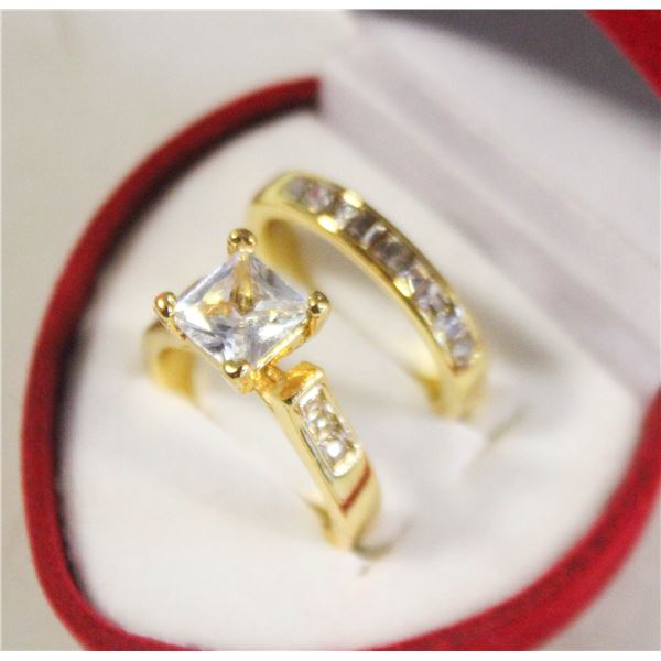 NEW 2PCS/SET RING SET SZ7