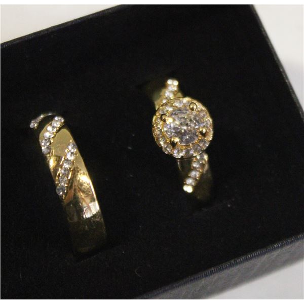 NEW 2PCS/SET RING SET SZ9