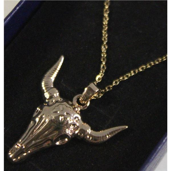 NEW RANCHER” STEERHEAD NECKLACE