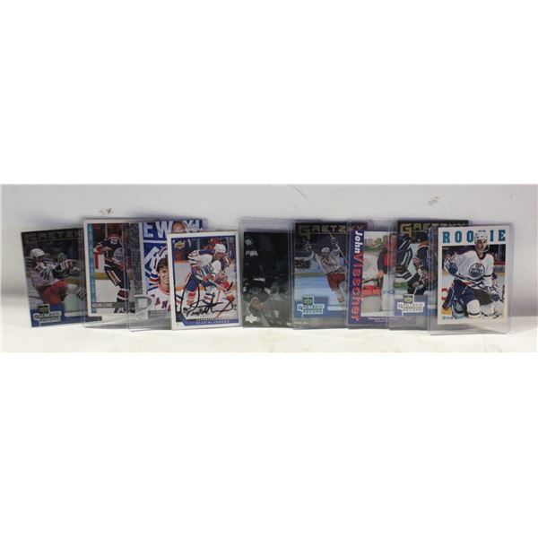 FLAT OF 9 WAYNE GRETZKY,RYAN SMITH,KEVIN LOVE HOCK