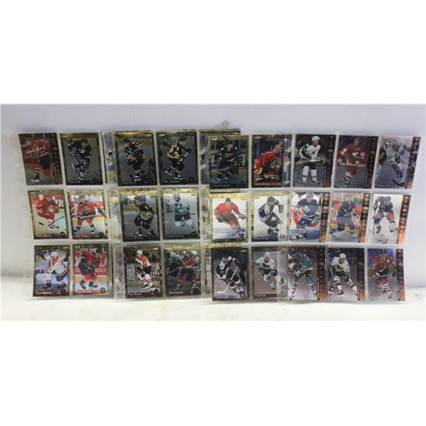 LOT OF 6  SHEETS OF ESTATE HOCKEY CARDS