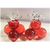 Image 1 : VINTAGE LUCITE/METAL GRAPE CANDLE HOLDERS (2)