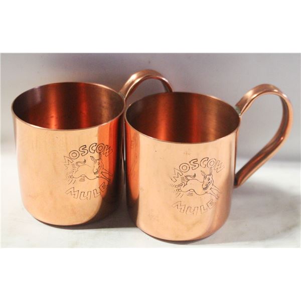 VINTAGE "MOSCOW MULE" SET OF 2 MUGS