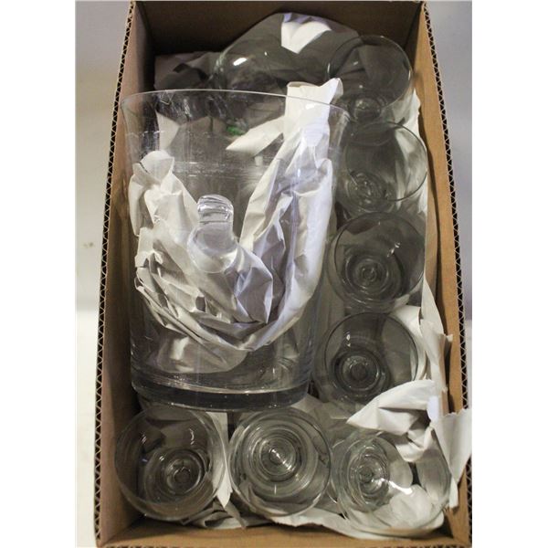 VINTAGE CUT GLASS/CRYSTAL- BOX LOT ASSORTED
