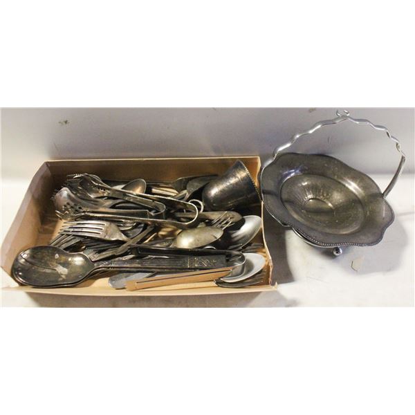 VINTAGE METALWARE SERVING PIECES