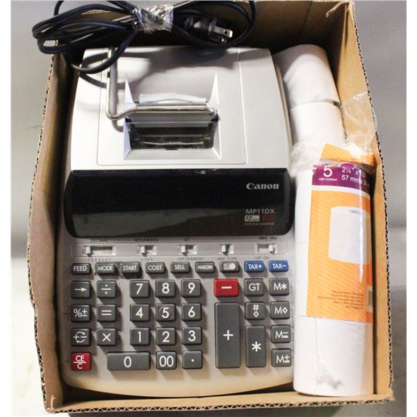 CANON MP11DX ADDING MACHINE W/ PAPER ROLLS