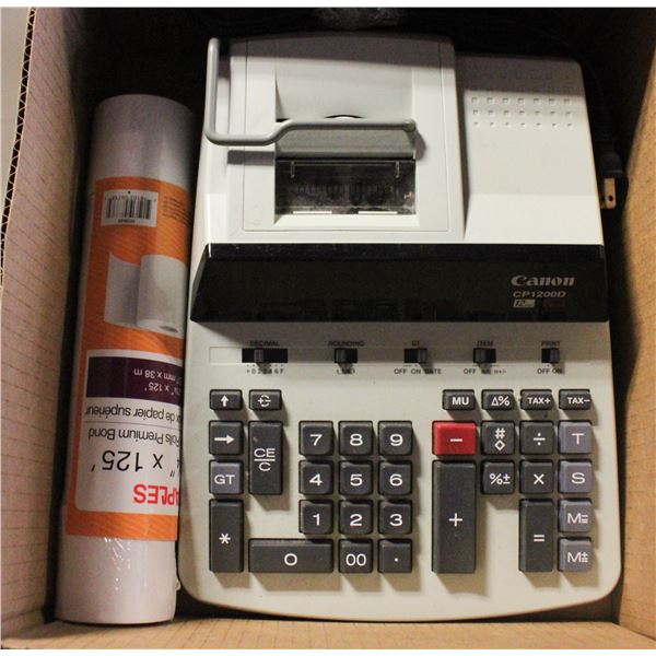 CANON CP1200D ADDING MACHINE W/ PAPER ROLLS