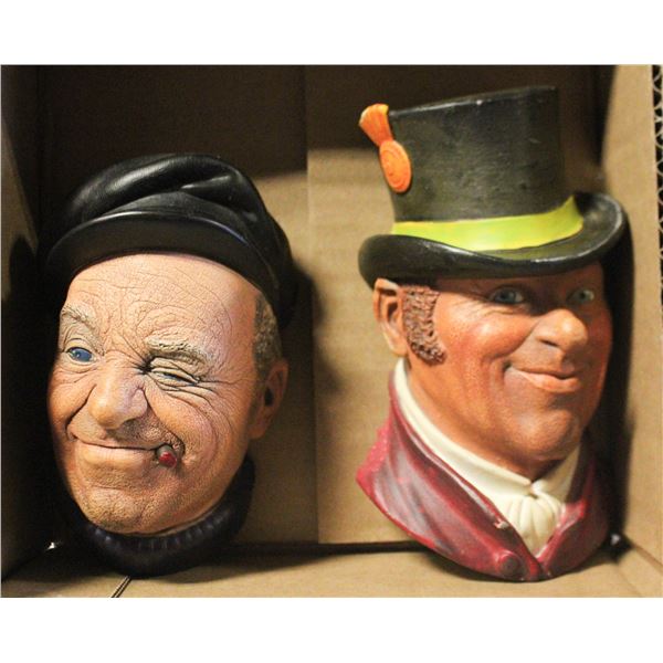 BOSSONS HEADS- MADE IN ENGLAND- SET OF 2