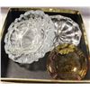Image 1 : VINTAGE GLASS ASHTRAYS ASSORTED
