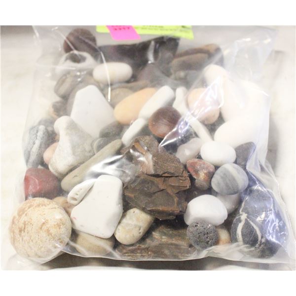 AUTHENTIC BEACH ROCKS- BAG LOT