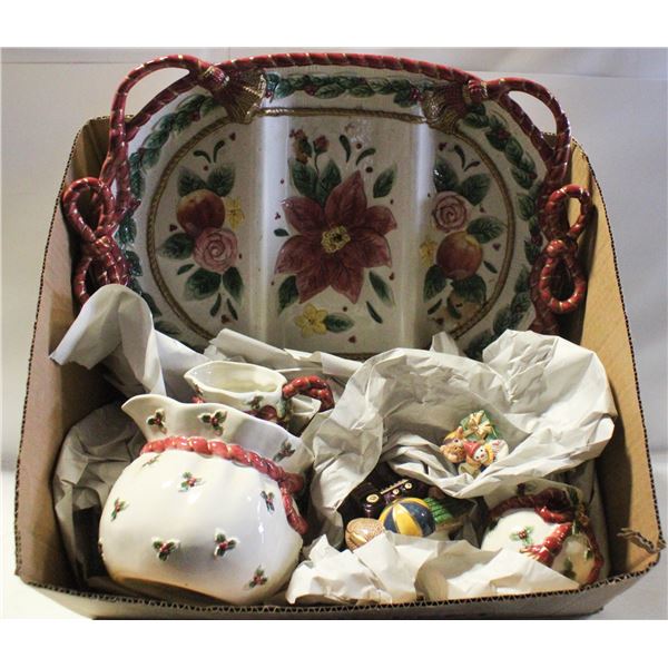 DECORATIVE CERAMIC DISHWARE- ASSORTED