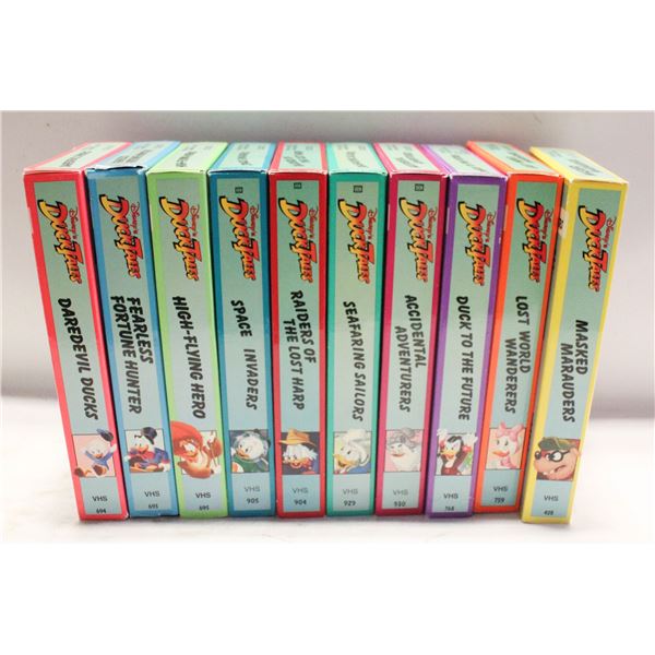 WALT DISNEY DUCK TALES MOVIES- LOT OF 10