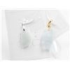 Image 1 : #165-NATURAL JADE JADEITE PENDANT 2PCS