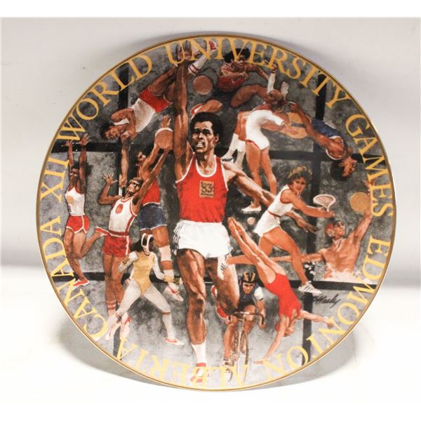 GOLDCROWN CERAMICS WORLD GAMES COLLECTOR PLATE