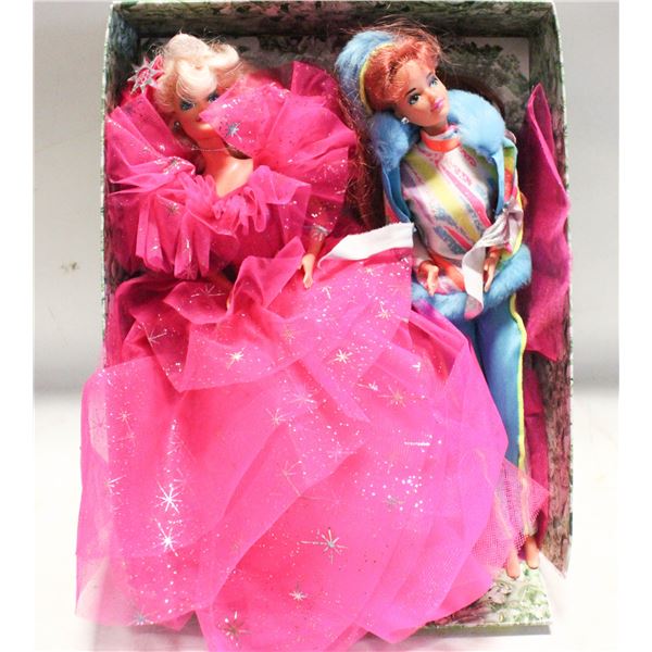 VINTAGE "HAPPY HOLIDAYS" BARBIE/"SKI FUN" MIDG