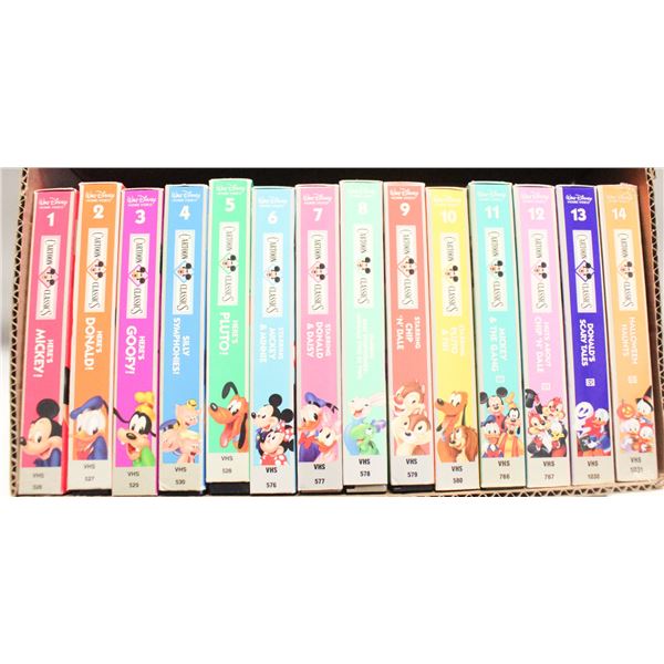 WALT DISNEY VHS HOME VIDEOS- VOLUME 1-14