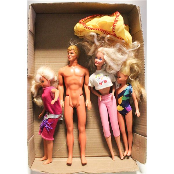 VINTAGE MATTEL BARBIE DOLLS ASSORTED
