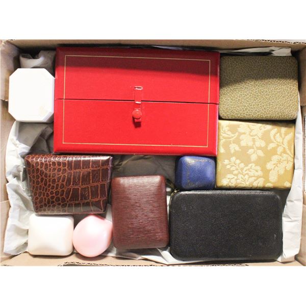 ANTIQUE/VINTAGE JEWELLERY/RING BOXES ASSORTED