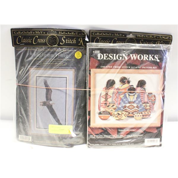 3 CROSS STITCH KITS