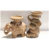 Image 1 : ELEPHANT PILLAR CANDLE HOLDERS (2)