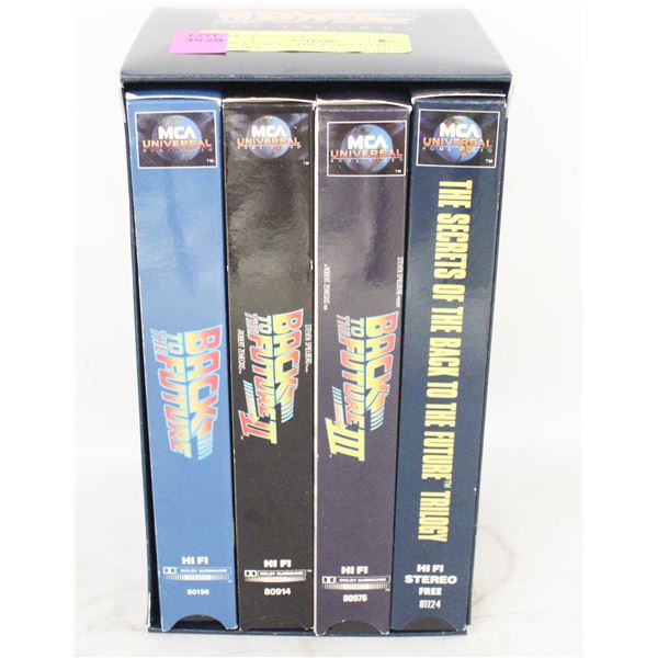 1990 BACK TO THE FUTURE TRILOGY VHS SET