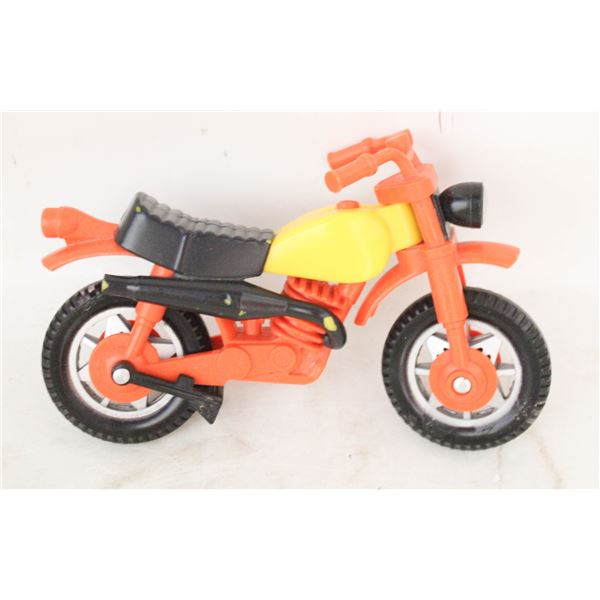 1970'S TONKA ORANGE MOTORCYCLE- MADE IN HONG KONG