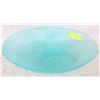 Image 1 : TEXTURED GLASS SERVING 15" BOWL