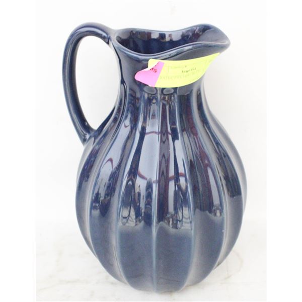 CERAMIC PITCHER- BLUE- 10"
