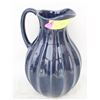 Image 1 : CERAMIC PITCHER- BLUE- 10"